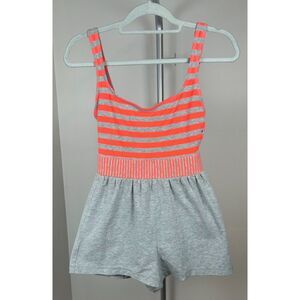 Vintage 80s 90s Sporting Life By Catalina Striped Retro Swim Romper Size 6